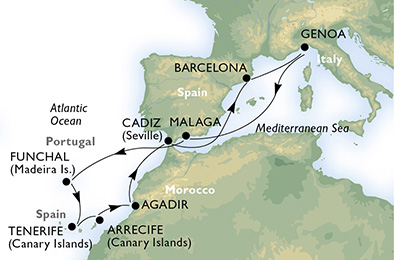 Spanien, Portugal, Marokko